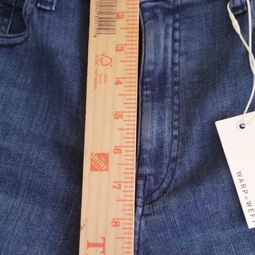 Warp + Weft Milan Hi Rise Legging Denim Jean Size 26 NEW NWT - Picture 6 of 8